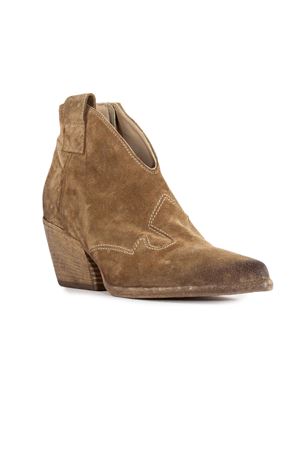 Beige Suede Texan Ankle Boot ELENA IACHI | E2004VELOURCAMEL